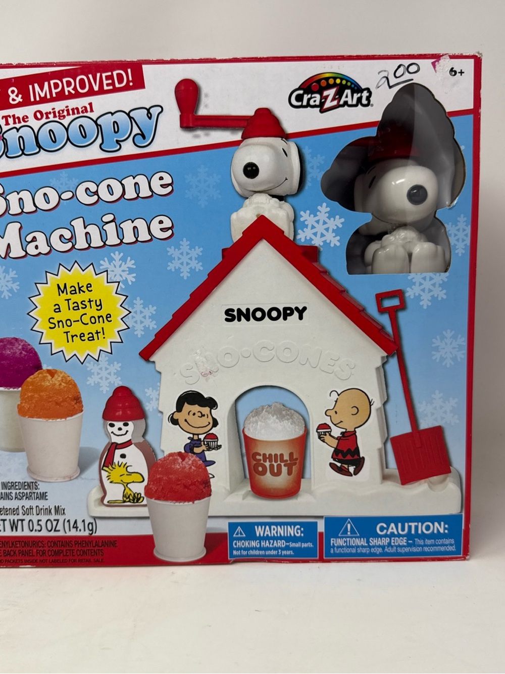 The Original Snoopy Snow Cone Sno-Cone Machine Maker Peanuts Classic Toy CraZArt